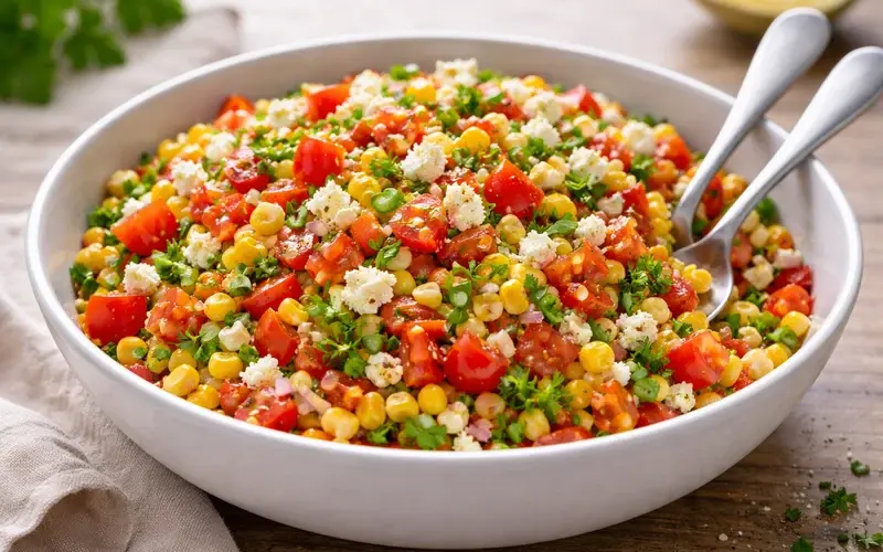 Corn, Tomato & Feta Summer Salad